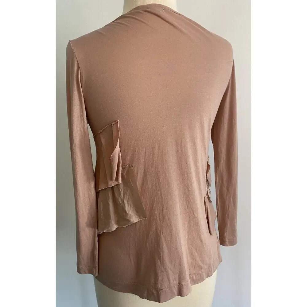 XS J. Crew Blush Long Sleeve Cardigan lightweight Sweater 100% Cotton 77388